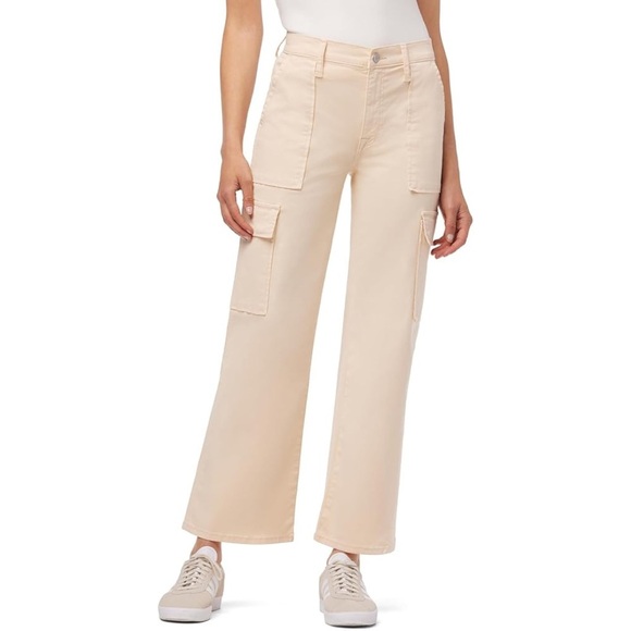 NEW Hudson Rosalie Wide Leg High-Rise Cargo Ankle Pants Sz 29 Cotton Pocket - Picture 1 of 12